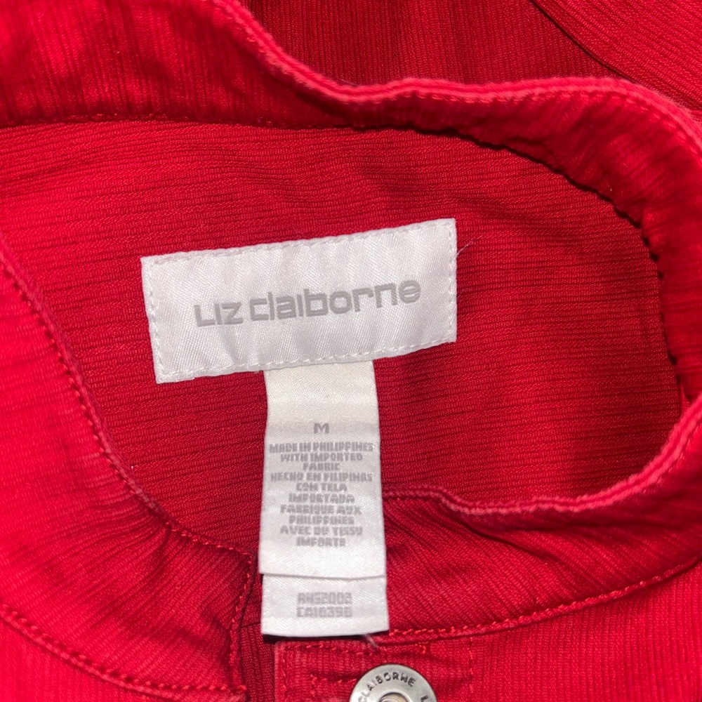 Red Button-Up Jacket - image 3